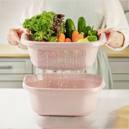 آبکش و لگن چهار گوش باران سایز 3