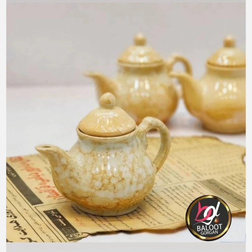 قوری سرامیکی مدل مرمری