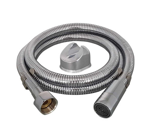 شلنگ توالت کی دبلیو سی فلزی کروم